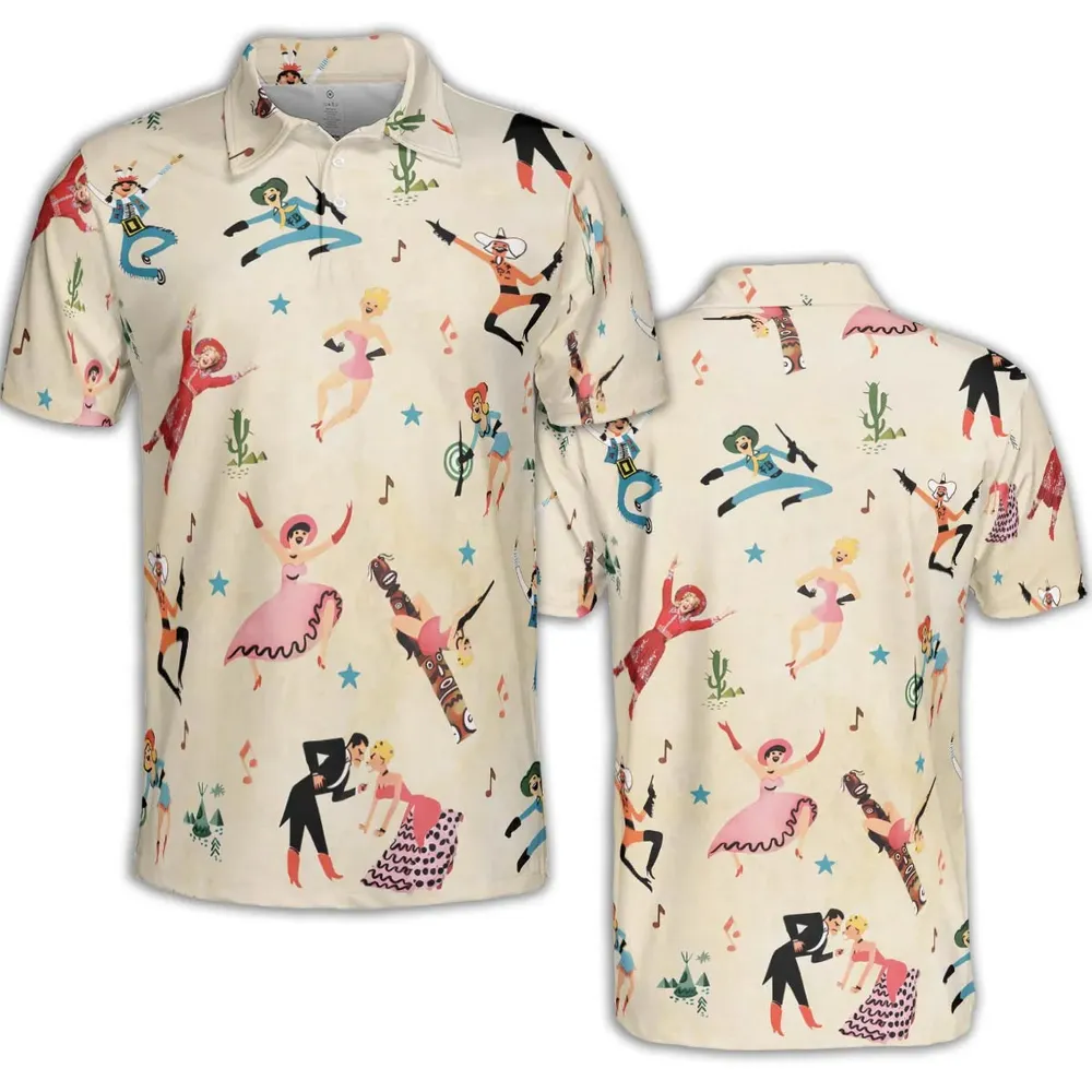 Annie Get Your Gun Characters AOP Men/Women Polo Shirt - 2