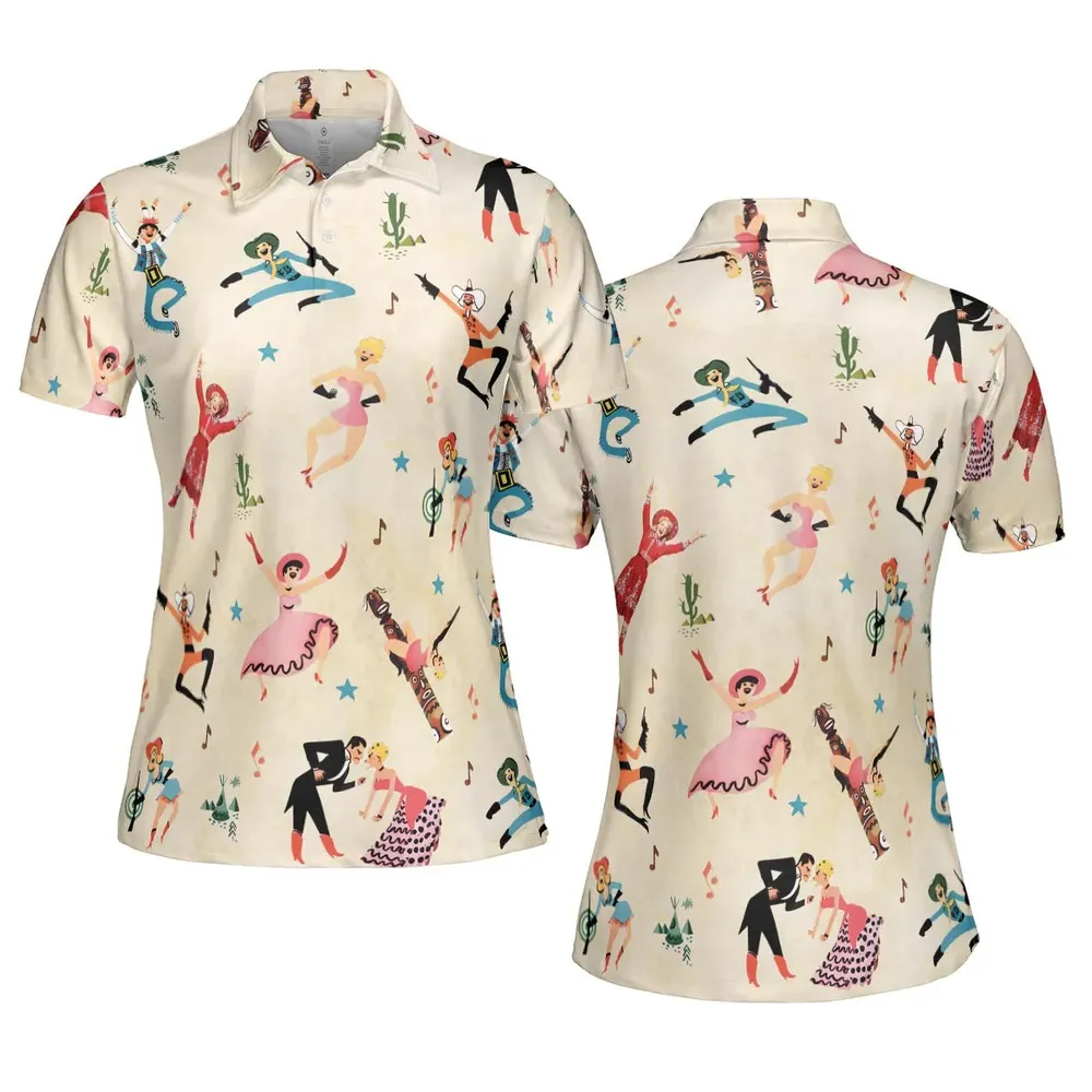 Annie Get Your Gun Characters AOP Men/Women Polo Shirt - 5