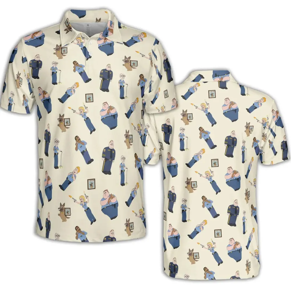 Cop Comedy Paradise Pd AOP Men/Women Polo Shirt - 2