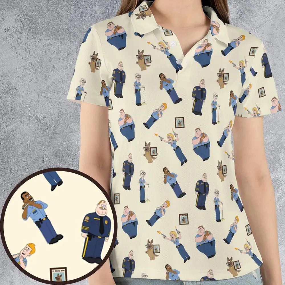 Cop Comedy Paradise Pd AOP Men/Women Polo Shirt - 4