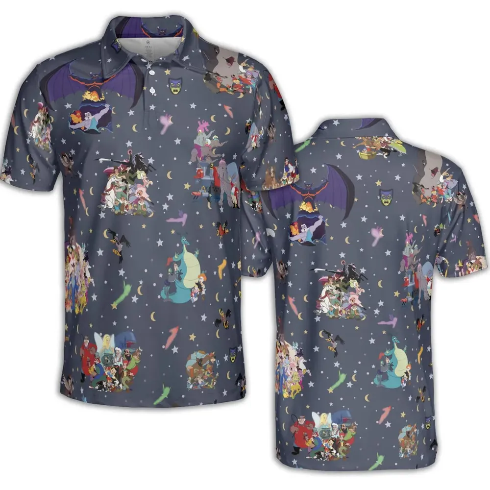 Classic Cartoon 1937-1949 AOP Men/Women Polo Shirt - 2