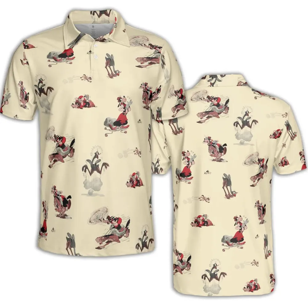 El Gaucho Goofy AOP Men/Women Polo Shirt - 2