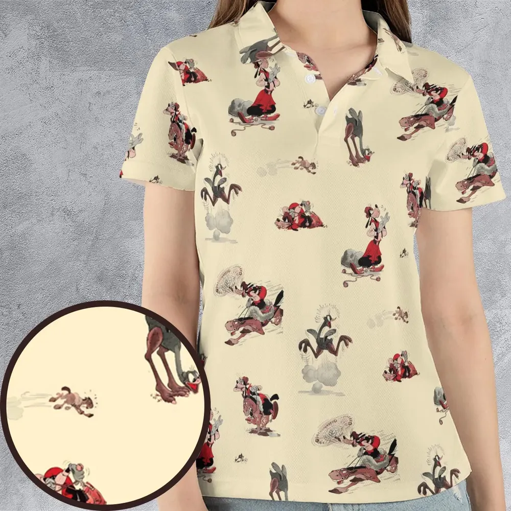El Gaucho Goofy AOP Men/Women Polo Shirt - 4