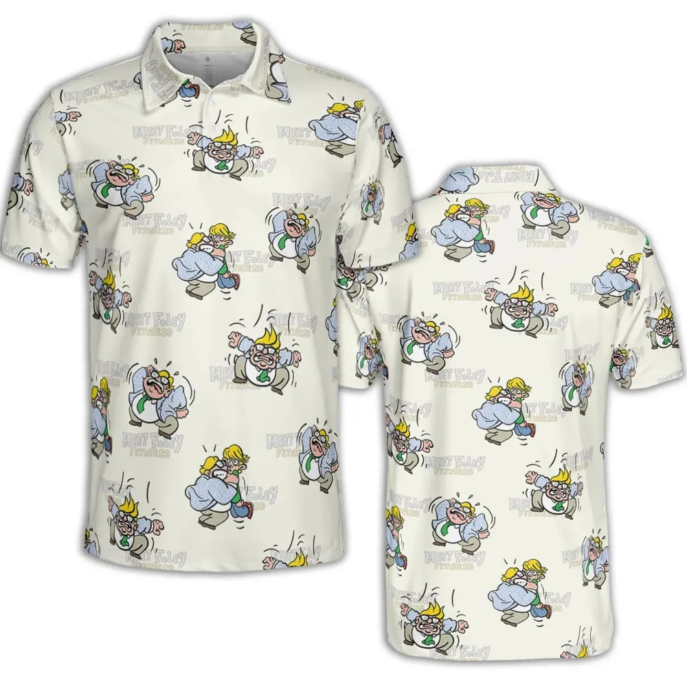 Matt Foley Fitness Exercises SNL AOP Men/Women Polo Shirt - 2