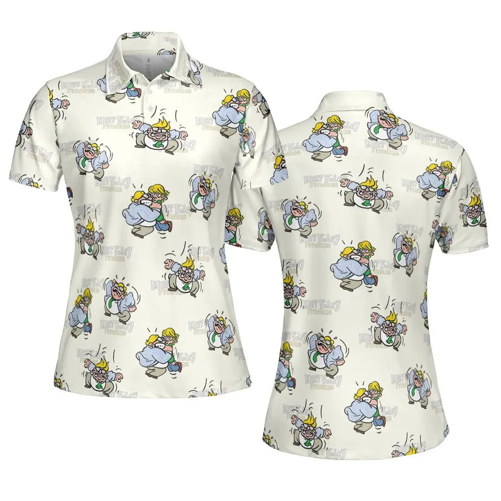 Matt Foley Fitness Exercises SNL AOP Men/Women Polo Shirt - 5