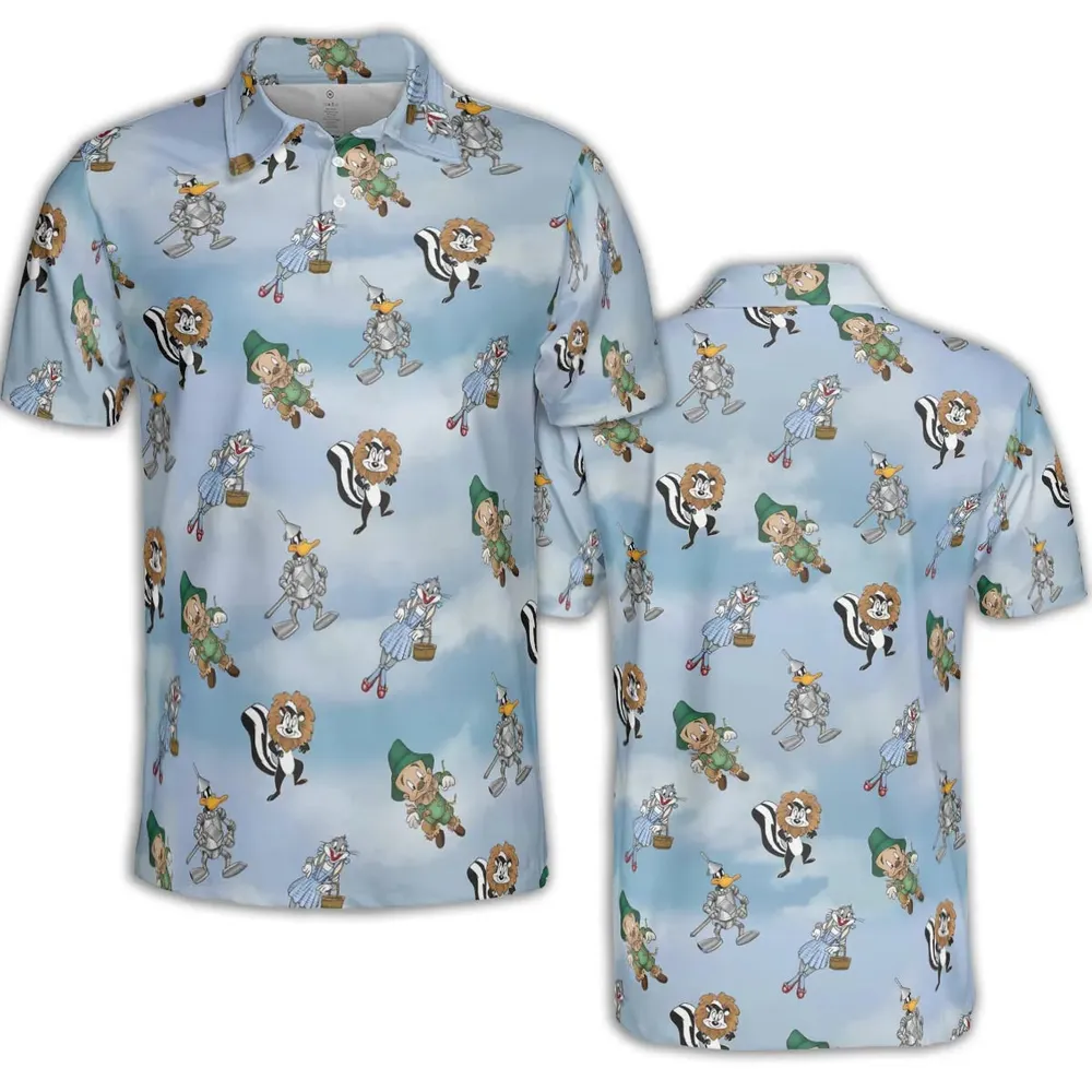The Wizard Of Draws Looney Tunes AOP Men/Women Polo Shirt - 2