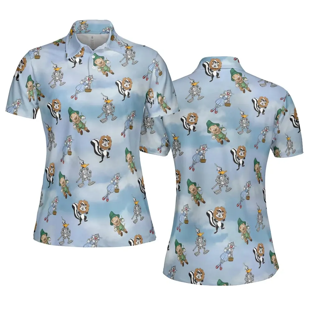 The Wizard Of Draws Looney Tunes AOP Men/Women Polo Shirt - 5