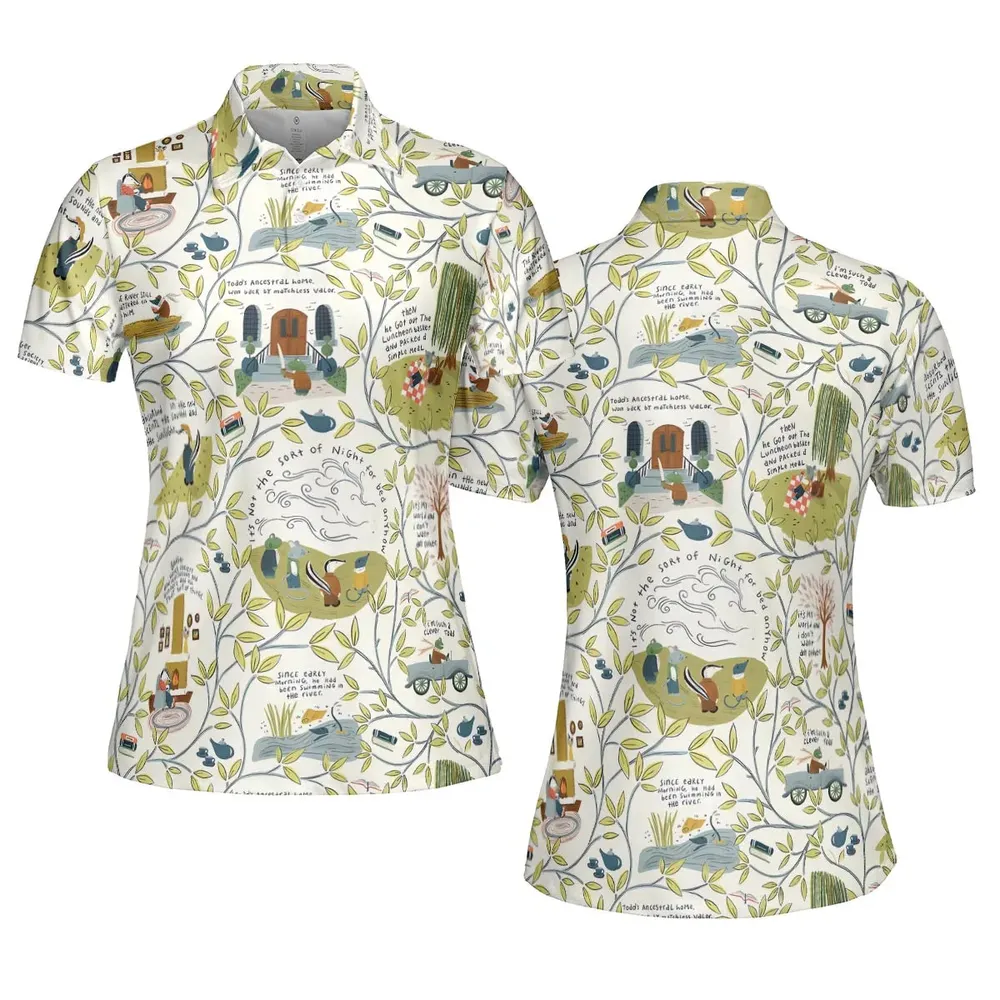 Mr Toad And Friends The Wind in the Willows AOP Men/Women Polo Shirt - 5