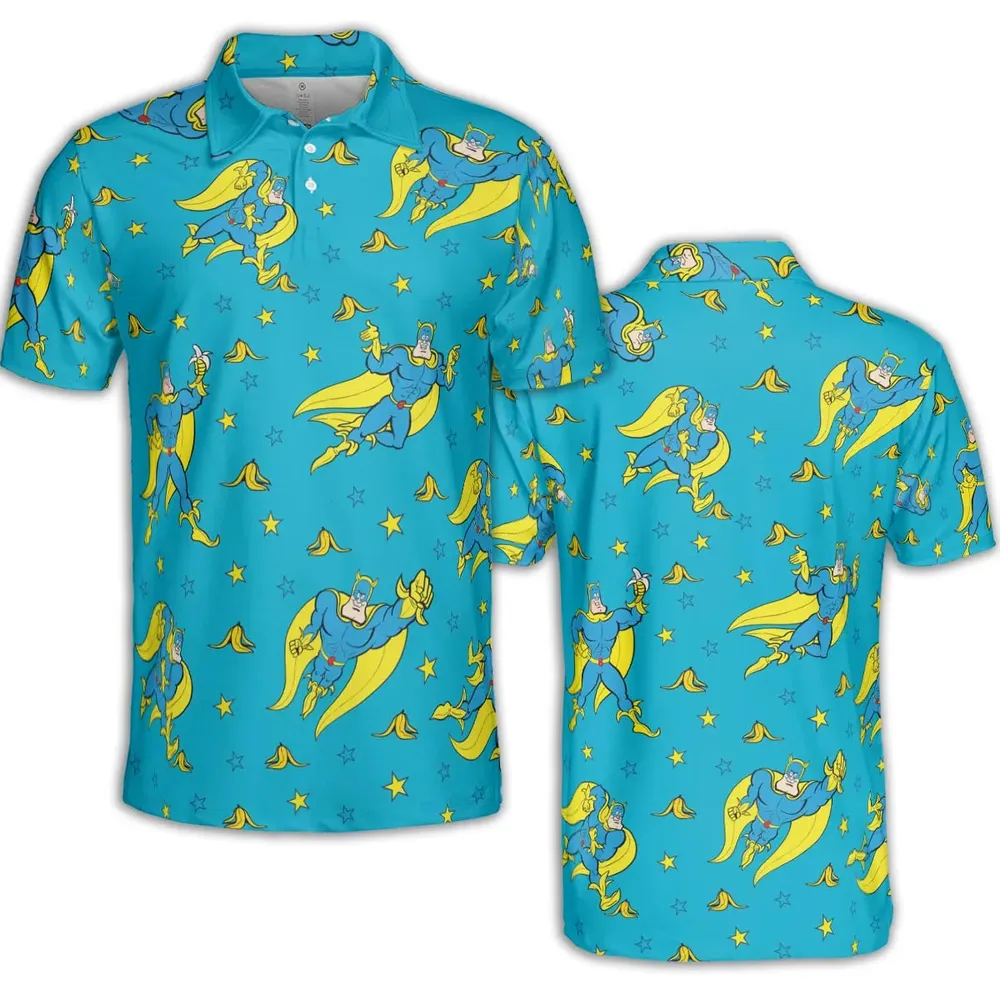 Banana and Bananaman AOP Men/Women Polo Shirt - 2
