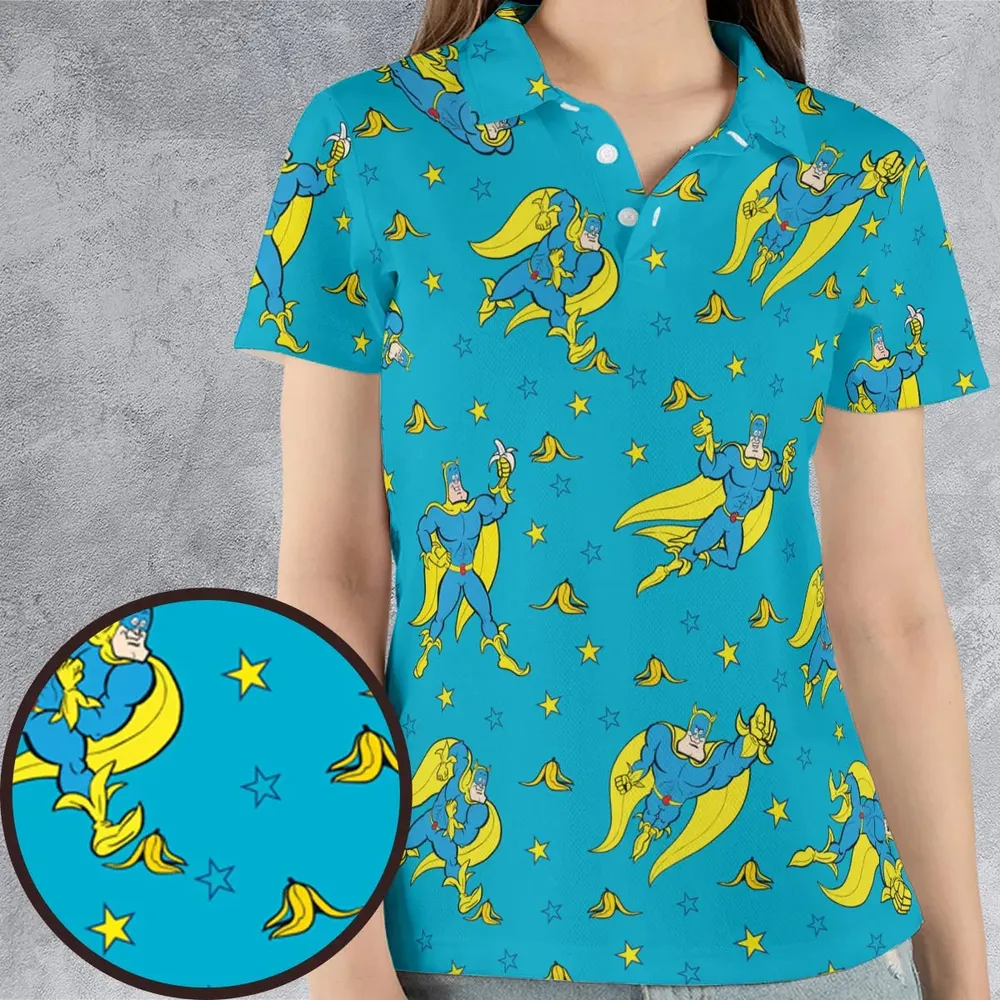 Banana and Bananaman AOP Men/Women Polo Shirt - 4