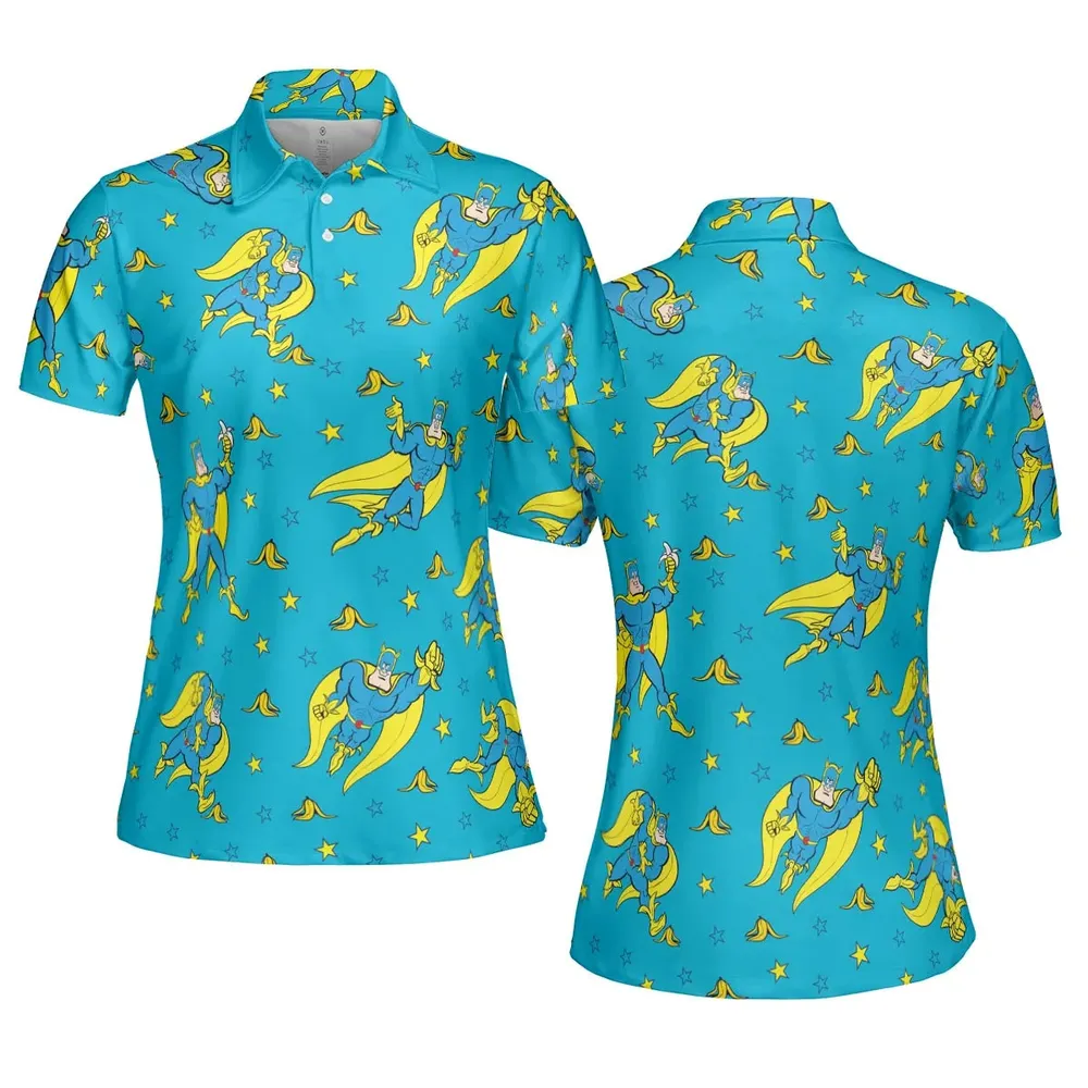 Banana and Bananaman AOP Men/Women Polo Shirt - 5