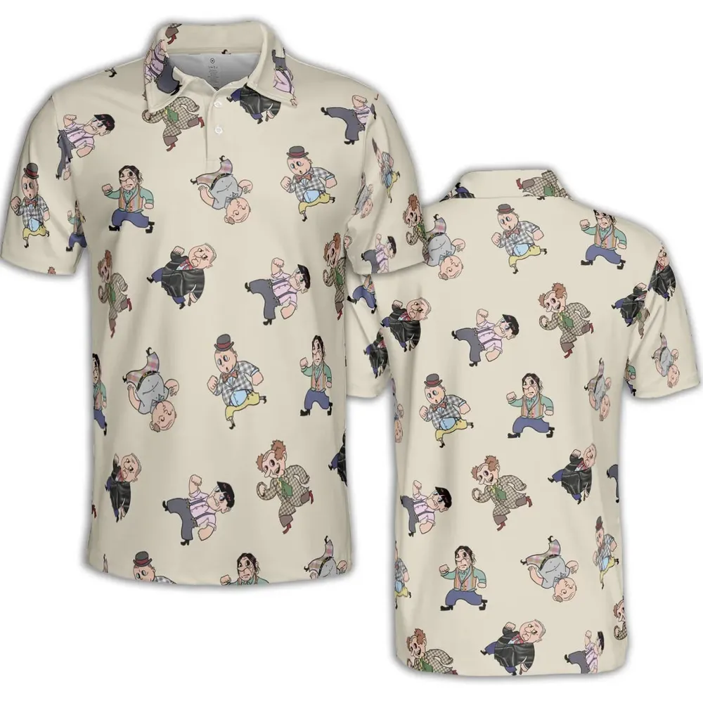 Stooges Forever The Three Stooges AOP Men/Women Polo Shirt - 2