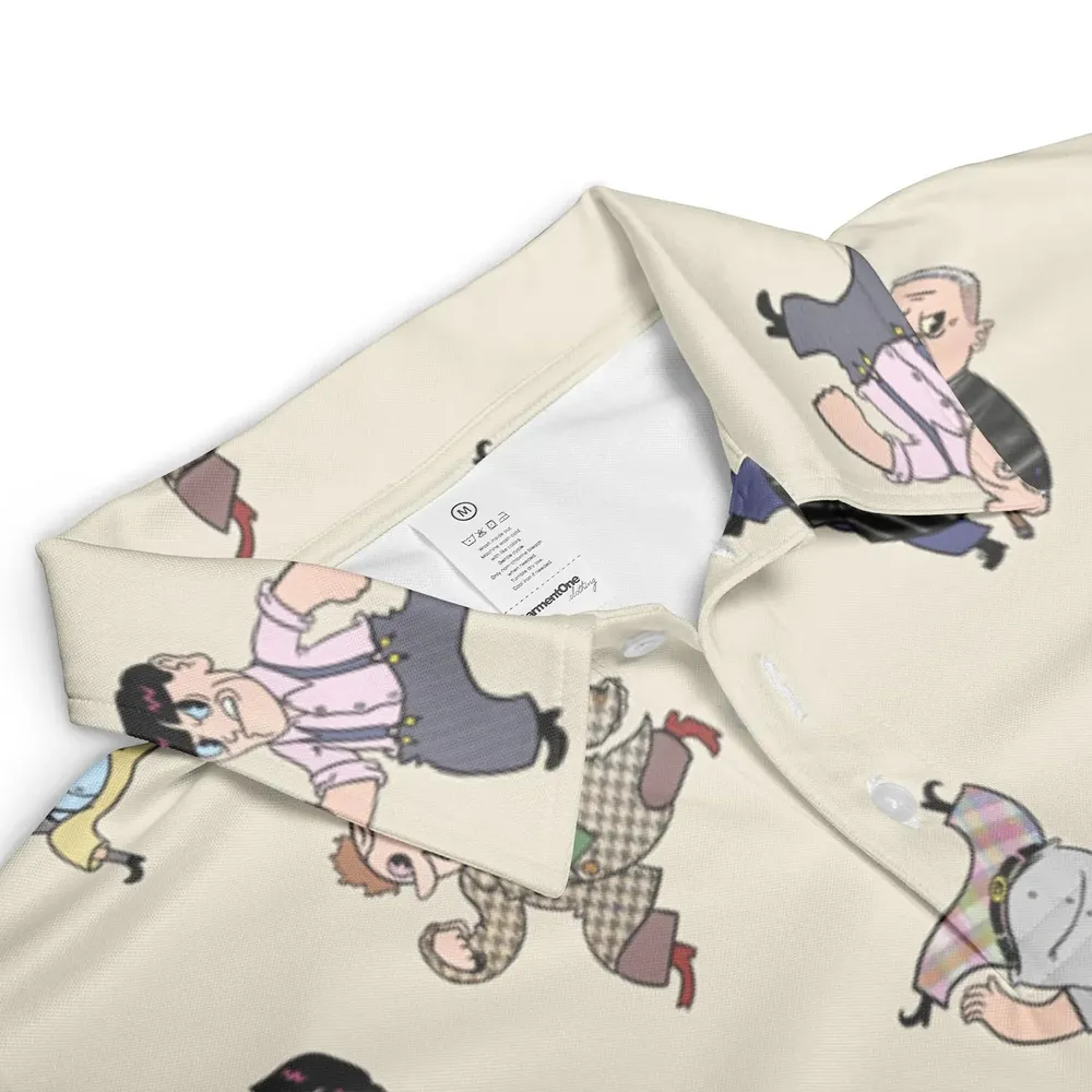 Stooges Forever The Three Stooges AOP Men/Women Polo Shirt - 3