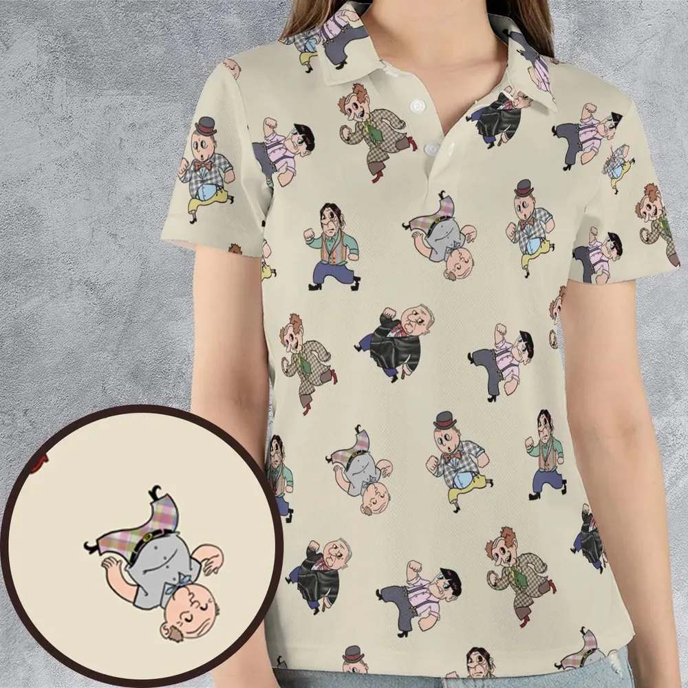 Stooges Forever The Three Stooges AOP Men/Women Polo Shirt - 4