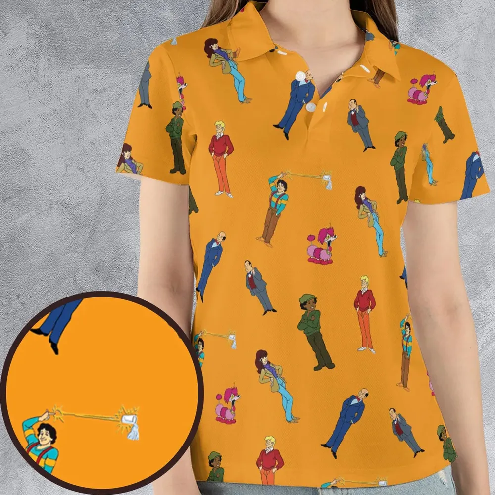 Mork Madness Mork and Mindy AOP Men/Women Polo Shirt - 4
