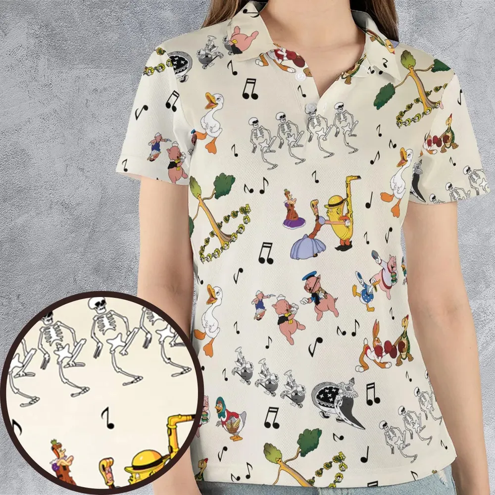 The Silly Symphony Characters AOP Men/Women Polo Shirt - 4