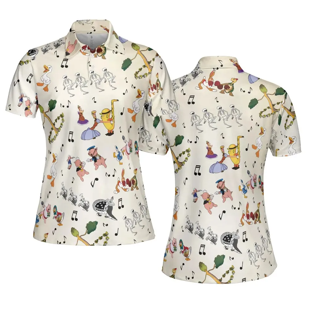 The Silly Symphony Characters AOP Men/Women Polo Shirt - 5