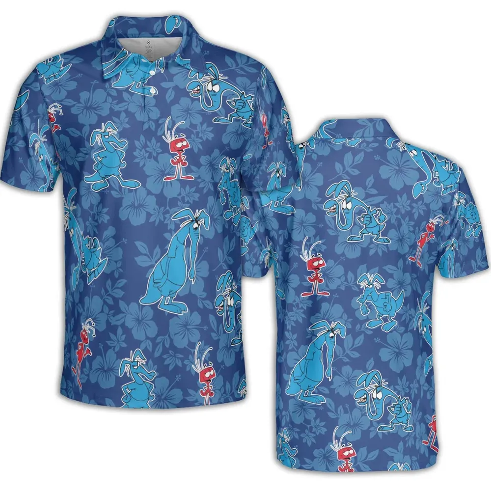 The Ant and the Aardvark AOP Men/Women Polo Shirt - 2