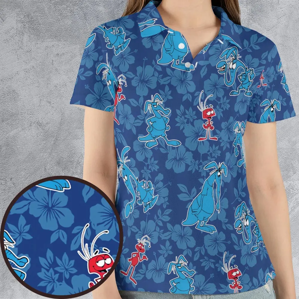 The Ant and the Aardvark AOP Men/Women Polo Shirt - 4