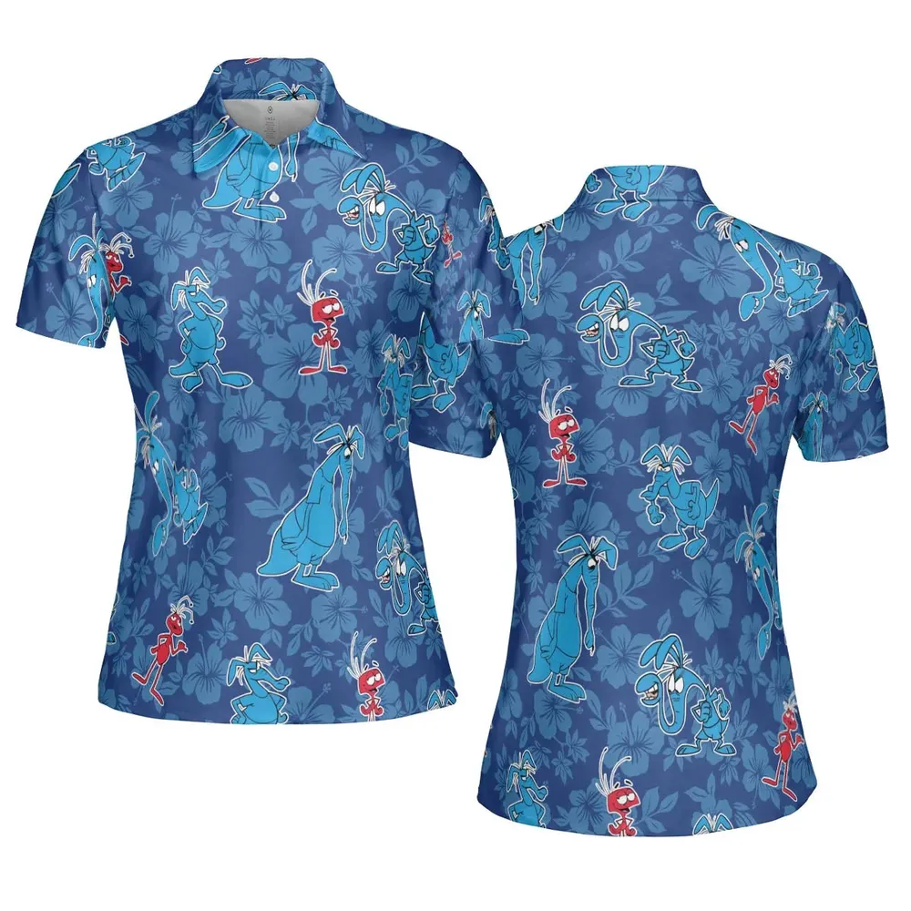 The Ant and the Aardvark AOP Men/Women Polo Shirt - 5