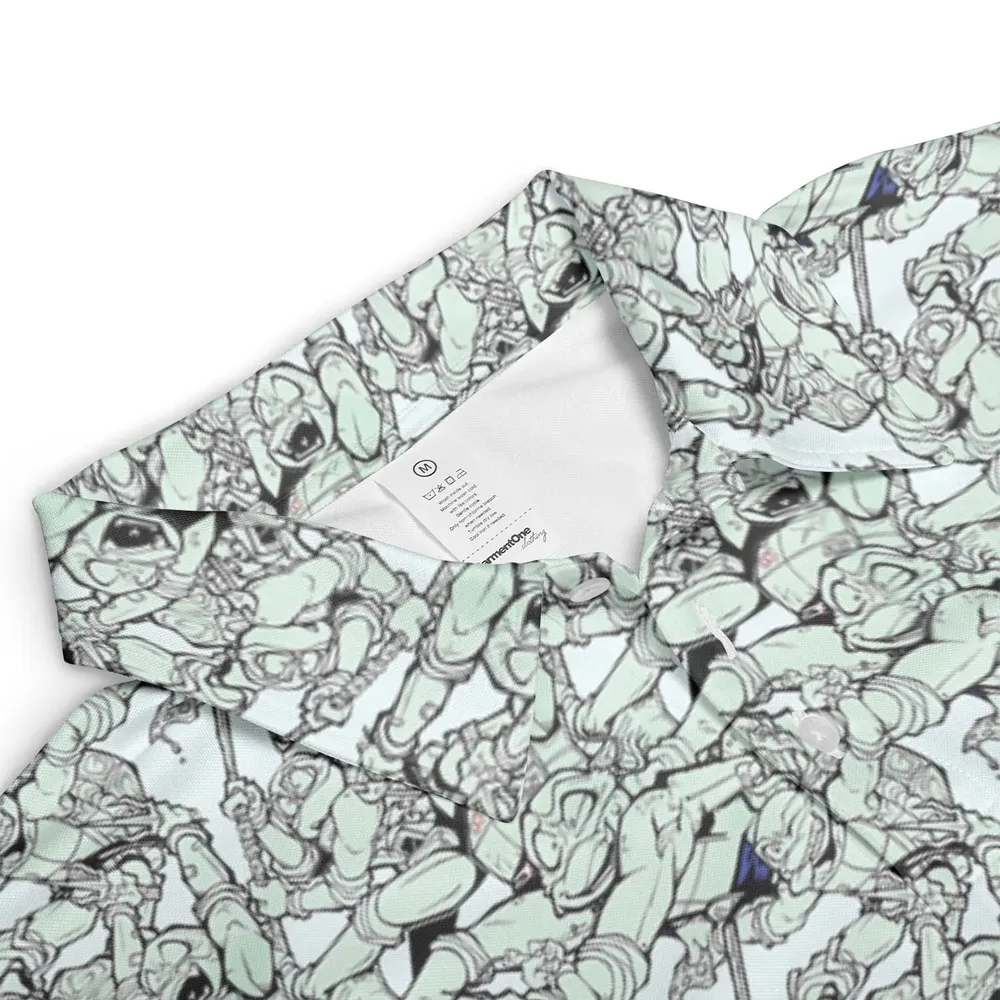 Rise of the TMNT AOP Men/Women Polo Shirt - 3