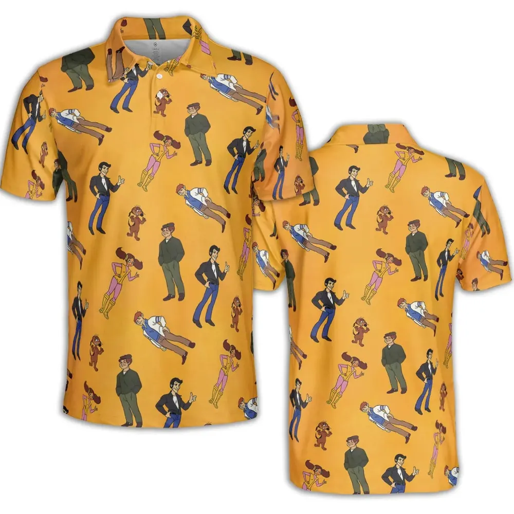The Fonz and the Happy Days Gang AOP Men/Women Polo Shirt - 2