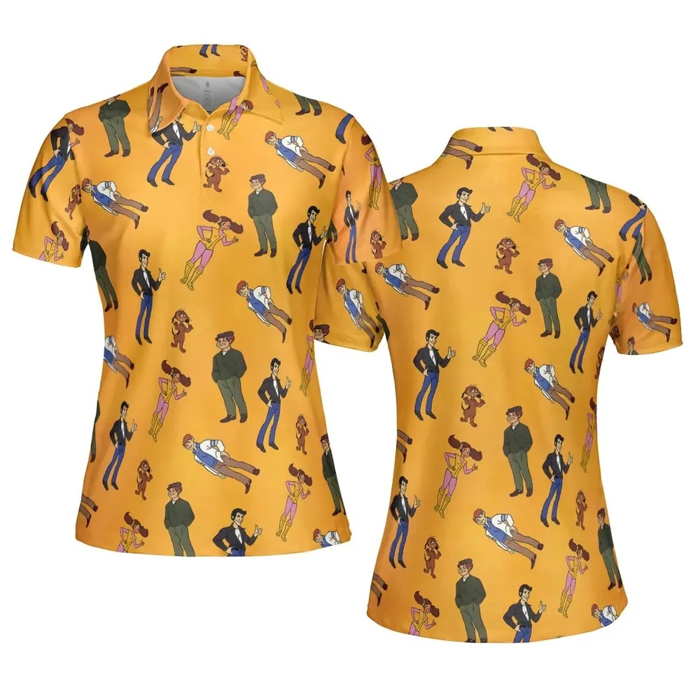 The Fonz and the Happy Days Gang AOP Men/Women Polo Shirt - 5