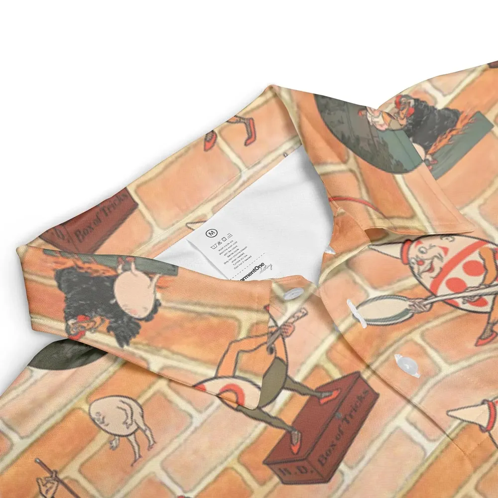 Retro Humpty Dumpty AOP Men/Women Polo Shirt - 3