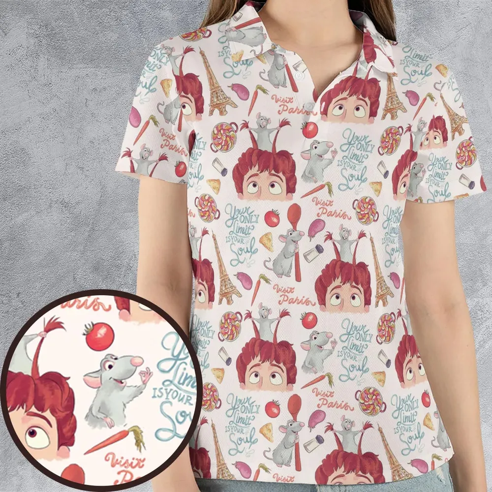 Cute Controller Ratatouille AOP Men/Women Polo Shirt - 4