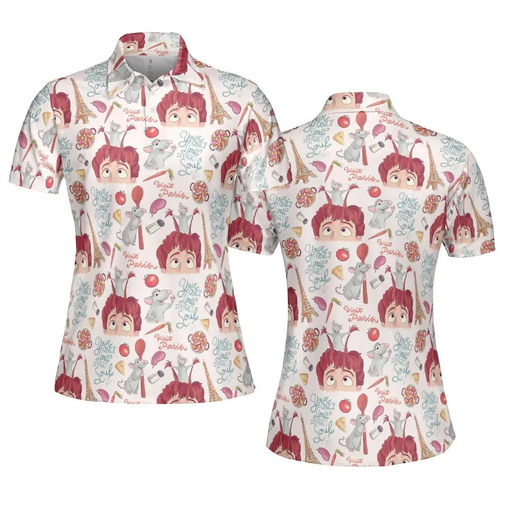 Cute Controller Ratatouille AOP Men/Women Polo Shirt - 5