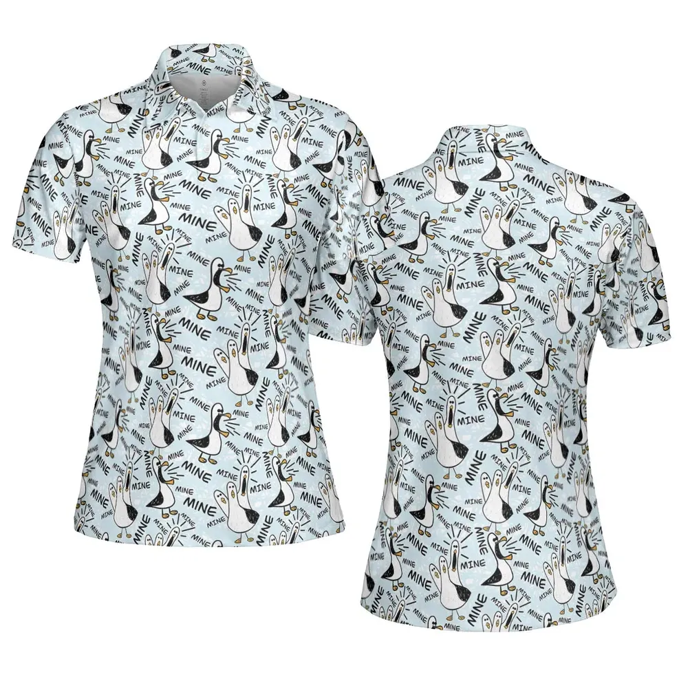 Mine Mine Mine Seagulls AOP Men/Women Polo Shirt - 5