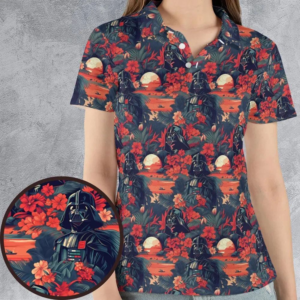 Dark Side of the Tropics AOP Men/Women Polo Shirt - 4