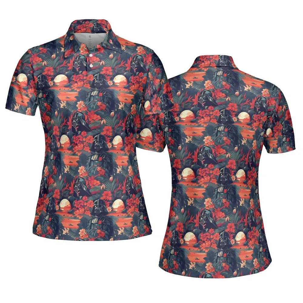 Dark Side of the Tropics AOP Men/Women Polo Shirt - 5