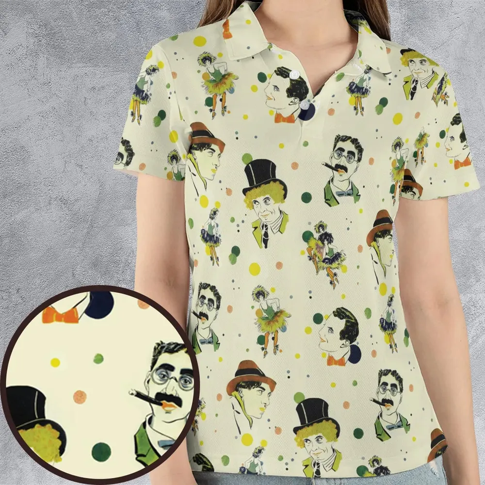 The Cocoanuts The Marx Brothers AOP Men/Women Polo Shirt - 4