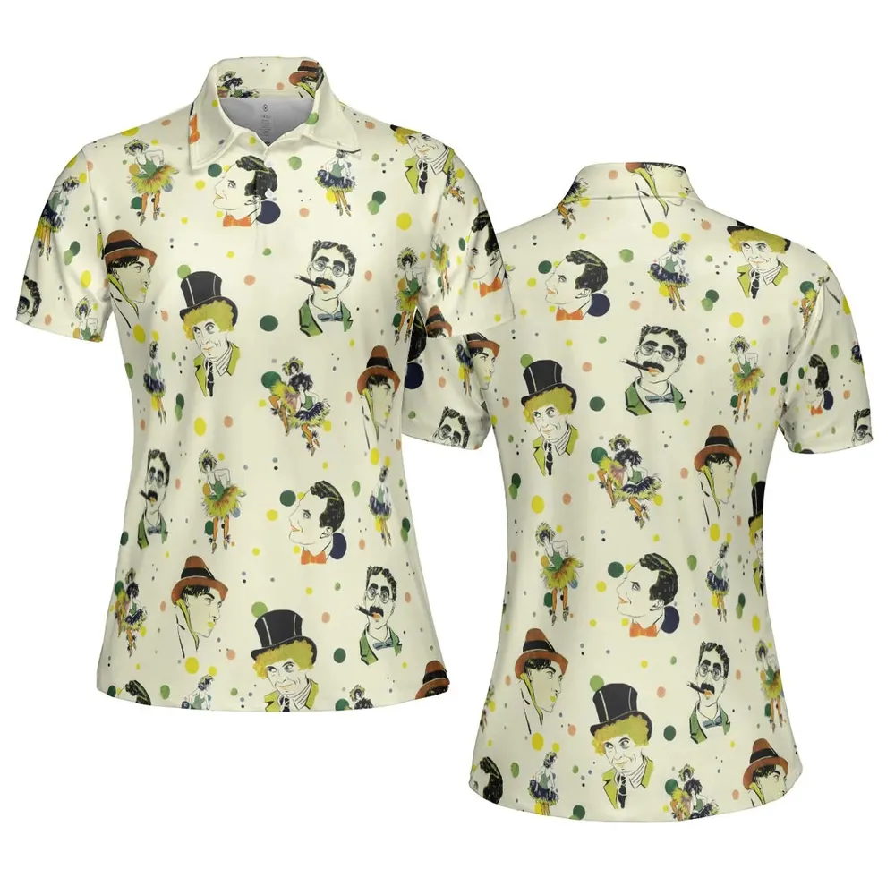 The Cocoanuts The Marx Brothers AOP Men/Women Polo Shirt - 5
