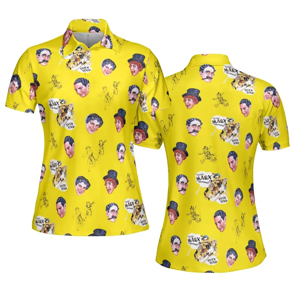 The Duck Soup The Marx Brothers AOP Men/Women Polo Shirt - 5