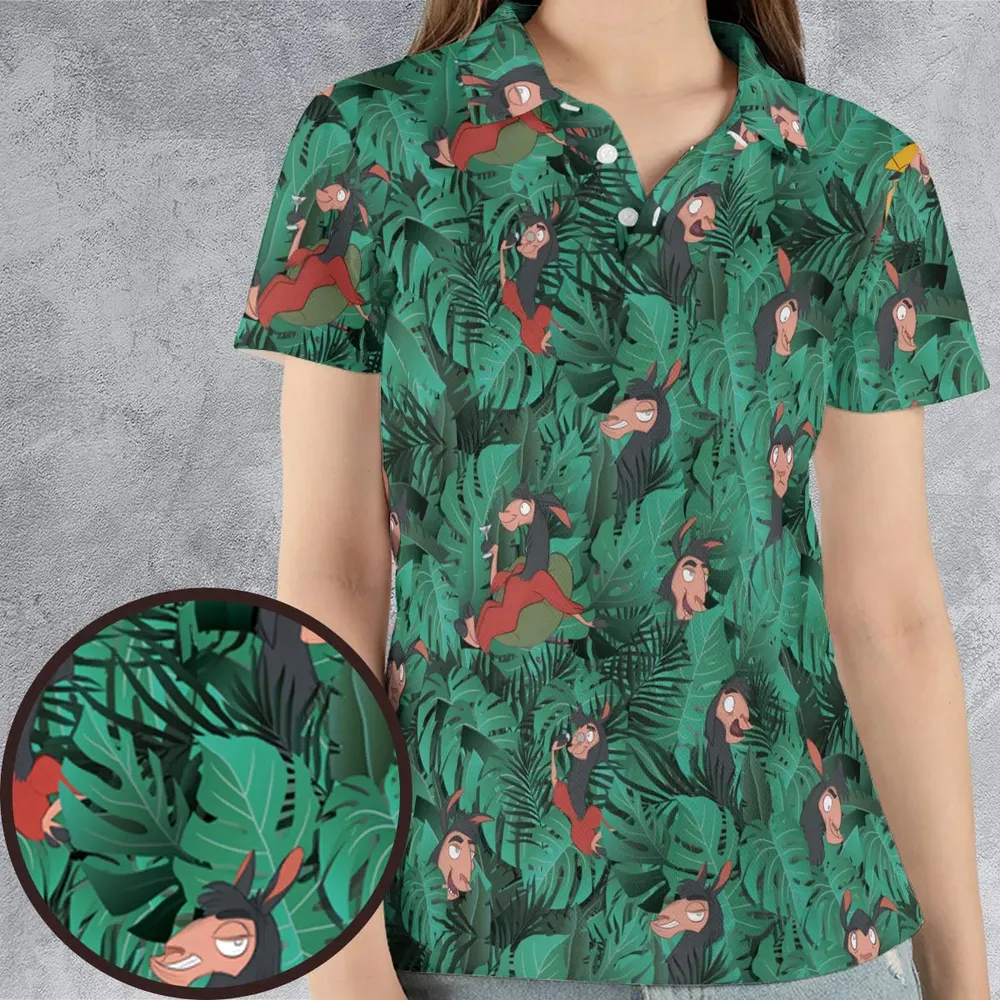 Llama Kuzco The Emperor's New Groove AOP Men/Women Polo Shirt - 4