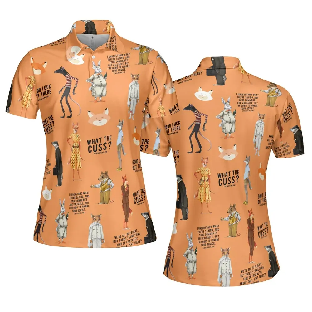 Cuss You Are Fantastic Mr. Fox AOP Men/Women Polo Shirt - 5