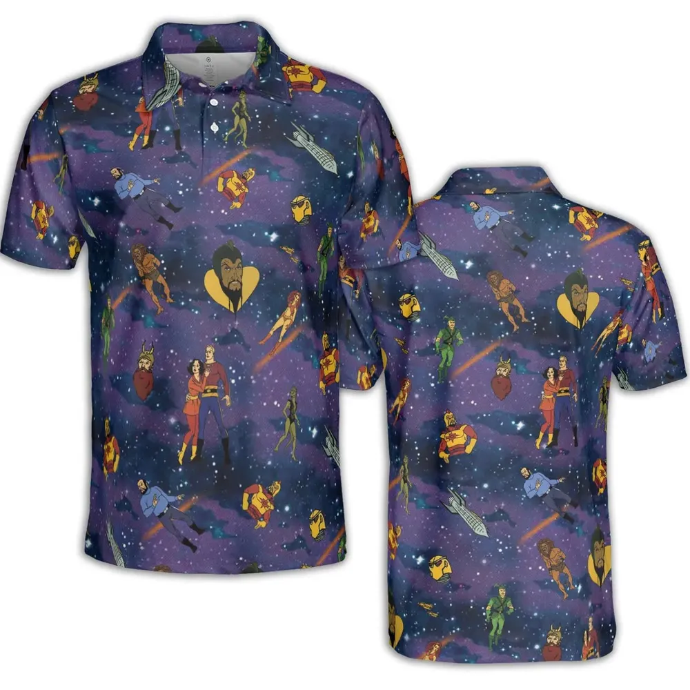 Flash Gordon Cartoon Characters AOP Men/Women Polo Shirt - 2