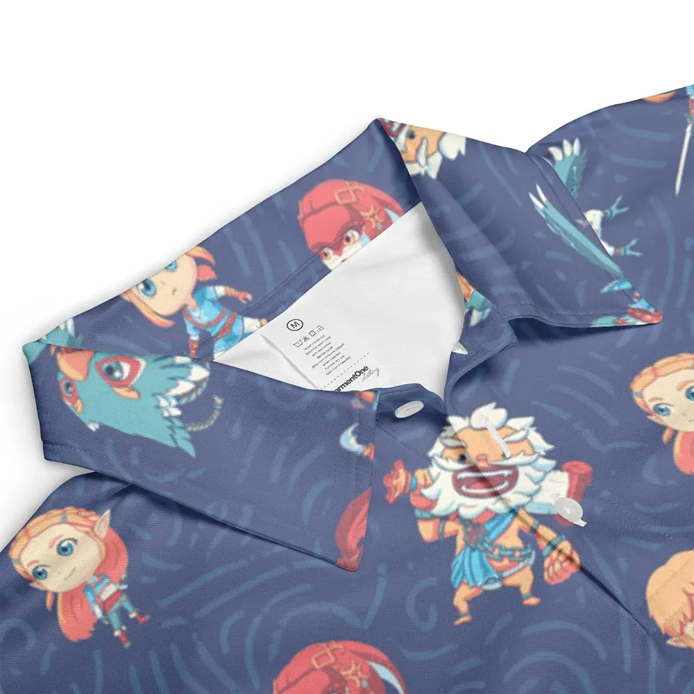 Legend The Legend of Zelda AOP Men/Women Polo Shirt - 3