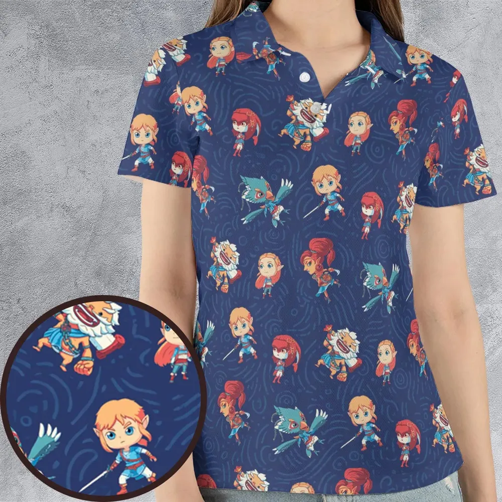 Legend The Legend of Zelda AOP Men/Women Polo Shirt - 4