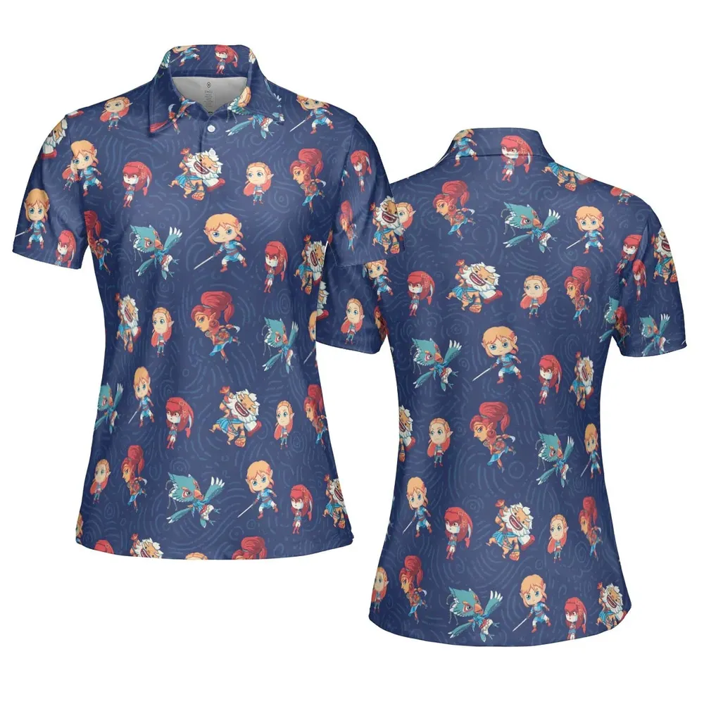 Legend The Legend of Zelda AOP Men/Women Polo Shirt - 5