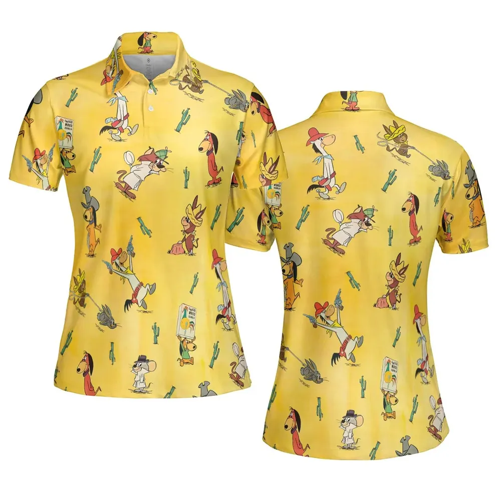 The Quick Draw McGraw Show Characters AOP Men/Women Polo Shirt - 5