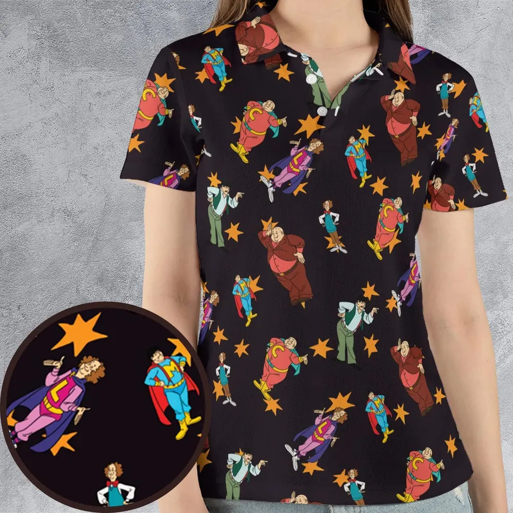 The Three Stooges Action AOP Men/Women Polo Shirt - 4