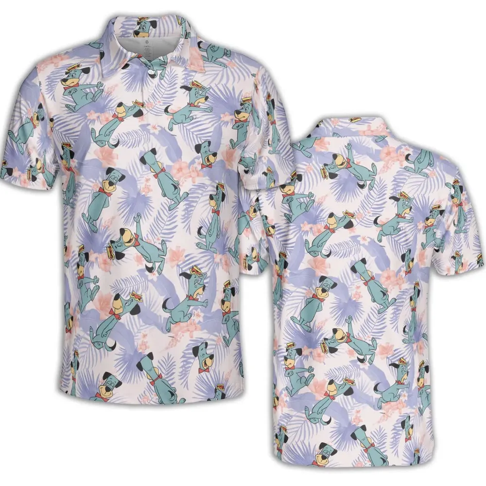 Huckleberry Hound Pattern AOP Men/Women Polo Shirt - 2