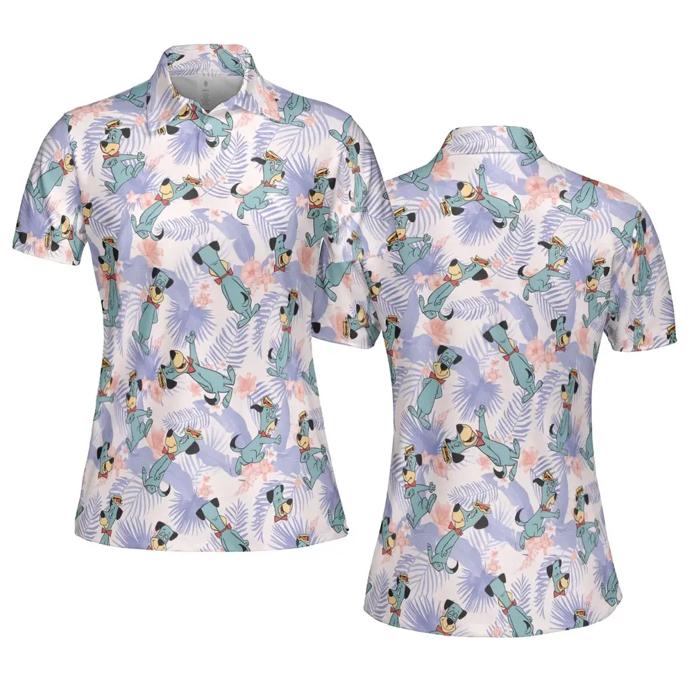 Huckleberry Hound Pattern AOP Men/Women Polo Shirt - 5