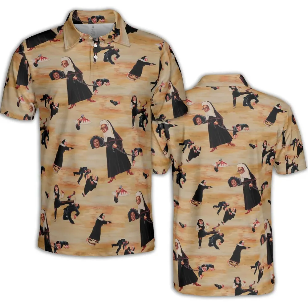 Bless You Sister Act AOP Men/Women Polo Shirt - 2