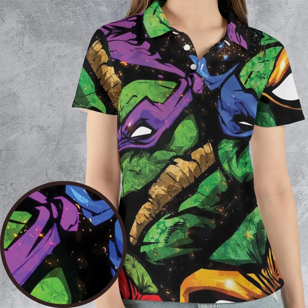 Four Ninja Turtles TMNT AOP Men/Women Polo Shirt - 4
