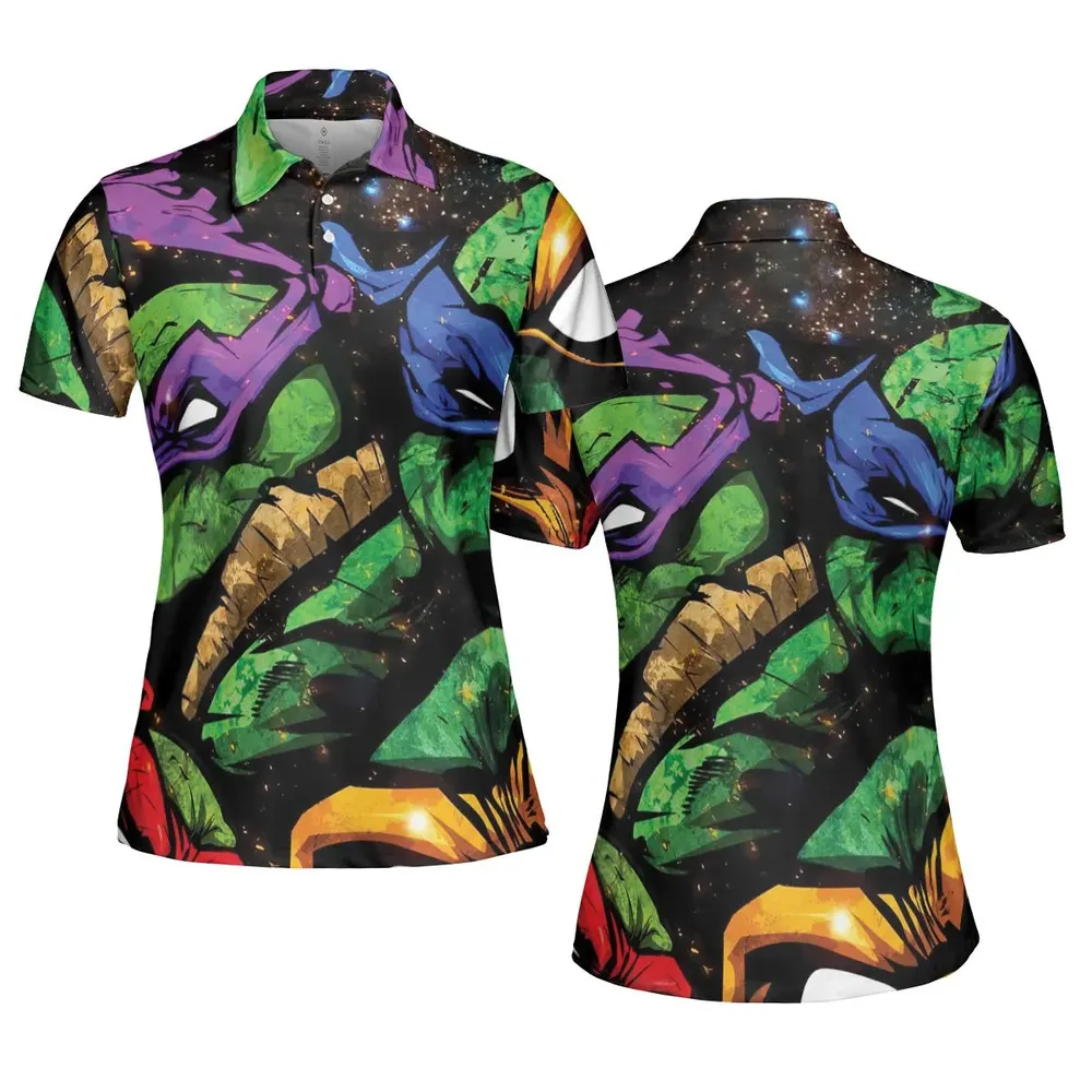 Four Ninja Turtles TMNT AOP Men/Women Polo Shirt - 5