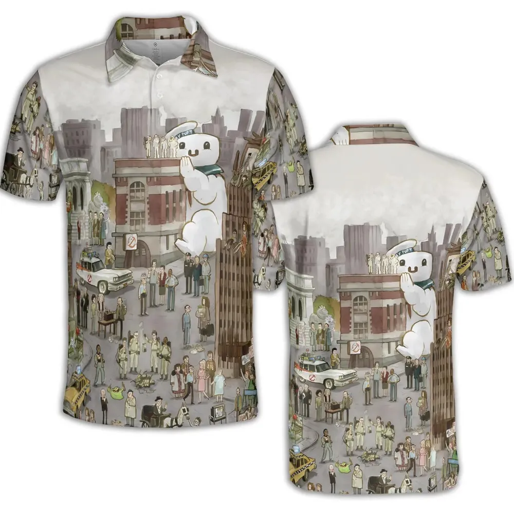 Ghostbusterland Ghostbusters AOP Men/Women Polo Shirt - 2